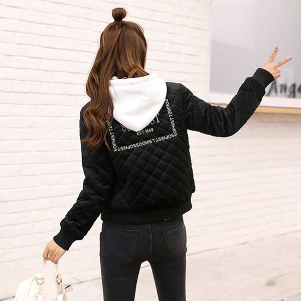 women autumn winter new 2020 stand collar jacket women coat female short jacket pleuche baseball clothing cotton short cy, Black
women autumn winter new 2020 stand collar jacket women coat female short jacket pleuche baseball clothing cotton short cy, Black