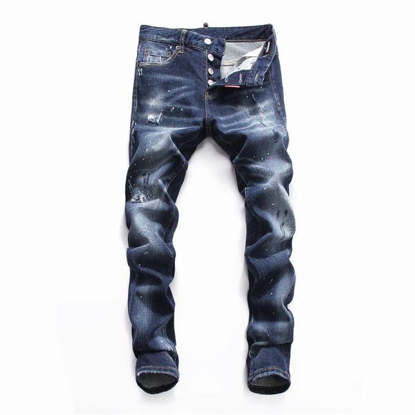 mens luxury italian designer jeans ripped holes pencil pants slim motorcycle long trousers hommes designer pants, Blue
mens luxury italian designer jeans ripped holes pencil pants slim motorcycle long trousers hommes designer pants, Blue