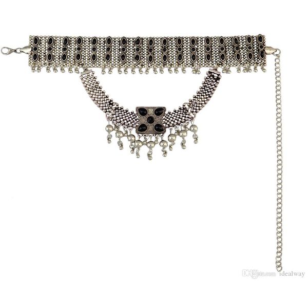 ретро boho tribal кисточкой воротник bib цепи коренастый кулон ожерелье заявление choker для женщин, Golden;silver 
ретро boho tribal кисточкой воротник bib цепи коренастый кулон ожерелье заявление choker для женщин, Golden;silver