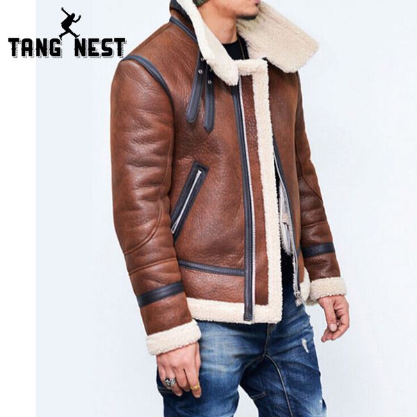 tangnest 2018 pu leather men's jacket solid color zipper jacket cardigan thickening men's leather coat loose size mwp504, Black
tangnest 2018 pu leather men's jacket solid color zipper jacket cardigan thickening men's leather coat loose size mwp504, Black