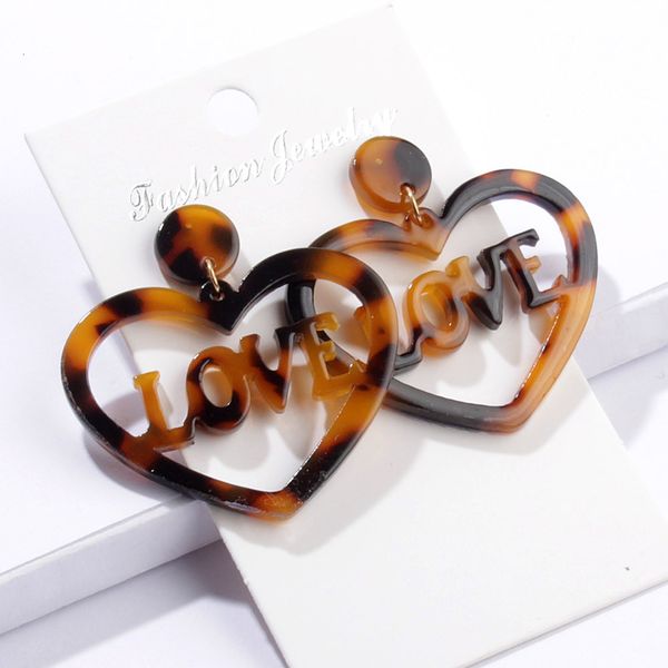 jouval boho leopard acrylic resin heart drop dangle earrings for women love letter large fashion earings female jewelry brincos, Silver
jouval boho leopard acrylic resin heart drop dangle earrings for women love letter large fashion earings female jewelry brincos, Silver
