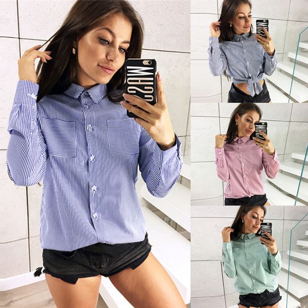spring women blouse striped turn down collar style women's full-sleeved women's shirt fashionable blouses blusas, White
spring women blouse striped turn down collar style women's full-sleeved women's shirt fashionable blouses blusas, White