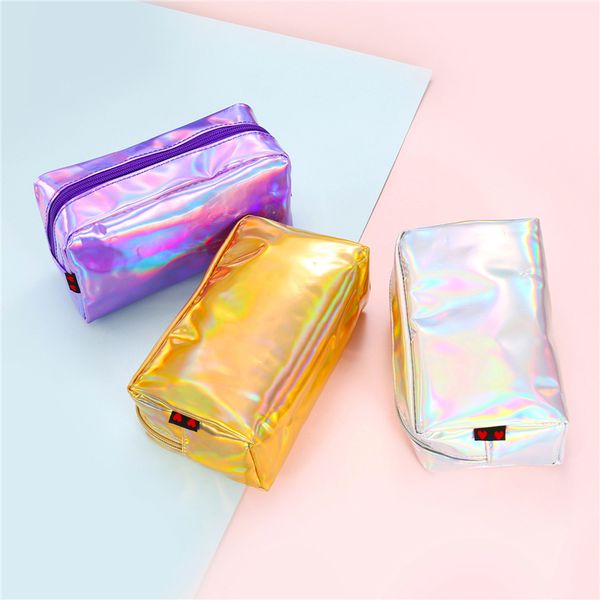 pu cosmetic bags for women laser dazzle color handbags makeup bag storage bags purple, yellow, silver new arrive sale
pu cosmetic bags for women laser dazzle color handbags makeup bag storage bags purple, yellow, silver new arrive sale