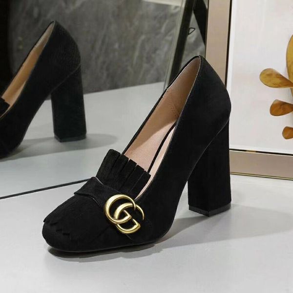 2019 high-end autumn new thick with high-heeled tassel shallow mouth single shoes round head wild retro outdoor shoes ankle boots custom, Black
2019 high-end autumn new thick with high-heeled tassel shallow mouth single shoes round head wild retro outdoor shoes ankle boots custom, Black
