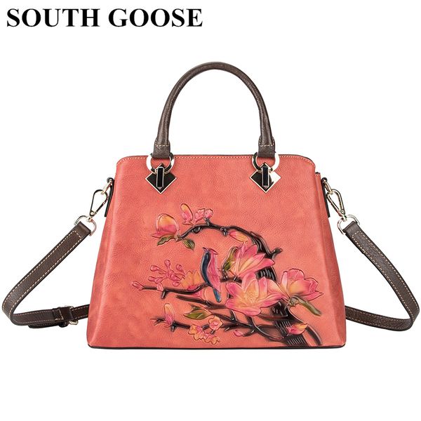 south genuine leather retro women handbags flower embossing shoulder & crossbody bags large capacity ladies totes
south genuine leather retro women handbags flower embossing shoulder & crossbody bags large capacity ladies totes
