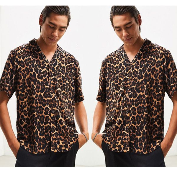 new arrivals slim fit male luxury stylish shirt men's summer fashion casual lapel leopard short sleeve shirt blouse -3xl, White;black
new arrivals slim fit male luxury stylish shirt men's summer fashion casual lapel leopard short sleeve shirt blouse -3xl, White;black