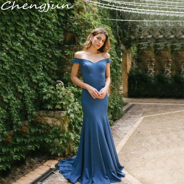 chengjun sweep train traditional off shoulder v-neck long evening dress, White;black
chengjun sweep train traditional off shoulder v-neck long evening dress, White;black