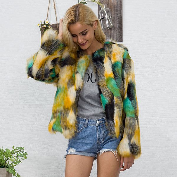 winter women mixed color short faux fur coat o-neck long sleeve thick warm fur casual slim ladies coats plus size 3xl 6q0362, Black
winter women mixed color short faux fur coat o-neck long sleeve thick warm fur casual slim ladies coats plus size 3xl 6q0362, Black