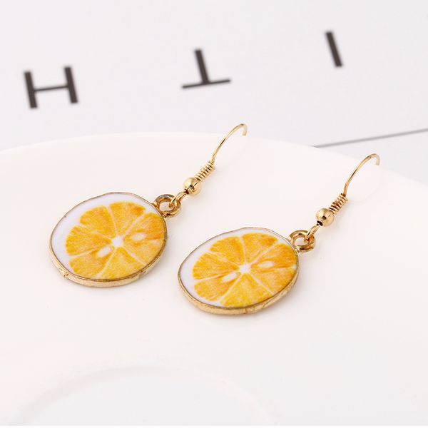 e0151 fashion jewelry tempting lemon drop earrings yellow orange dangle earrings for women gold color alloy round girl's gift, Silver
e0151 fashion jewelry tempting lemon drop earrings yellow orange dangle earrings for women gold color alloy round girl's gift, Silver