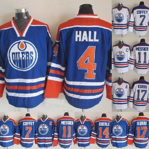EDMONTON OILERS 89 Sam Gagner 11 Mark Messier 4 Taylor Hall 17 Jari Kurri 31 Grant Fuhr 7 Paul Coffey 30 Bill Ranford Hockey Jerseys
EDMONTON OILERS 89 Sam Gagner 11 Mark Messier 4 Taylor Hall 17 Jari Kurri 31 Grant Fuhr 7 Paul Coffey 30 Bill Ranford Hockey Jerseys