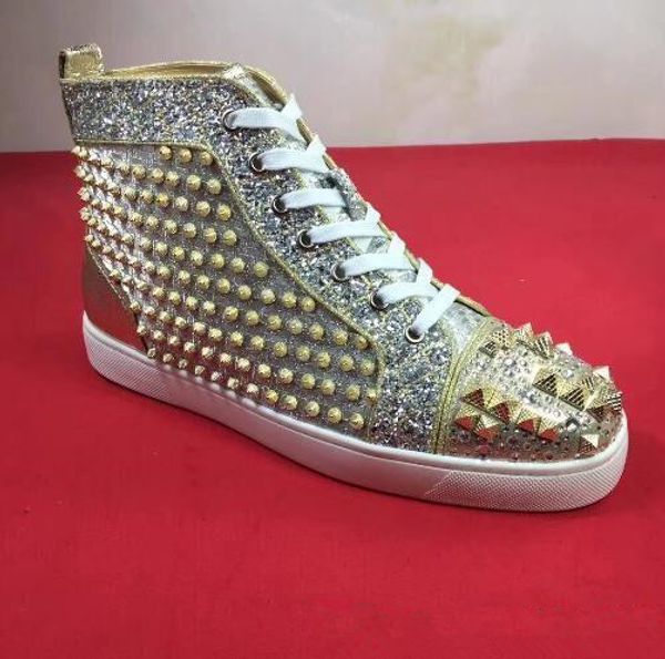 luxury sneaker spikes sneakers studs pik pik toe rivets red bottom shoes for women,men high casual walking party fashion man eu 35-47, Black
luxury sneaker spikes sneakers studs pik pik toe rivets red bottom shoes for women,men high casual walking party fashion man eu 35-47, Black