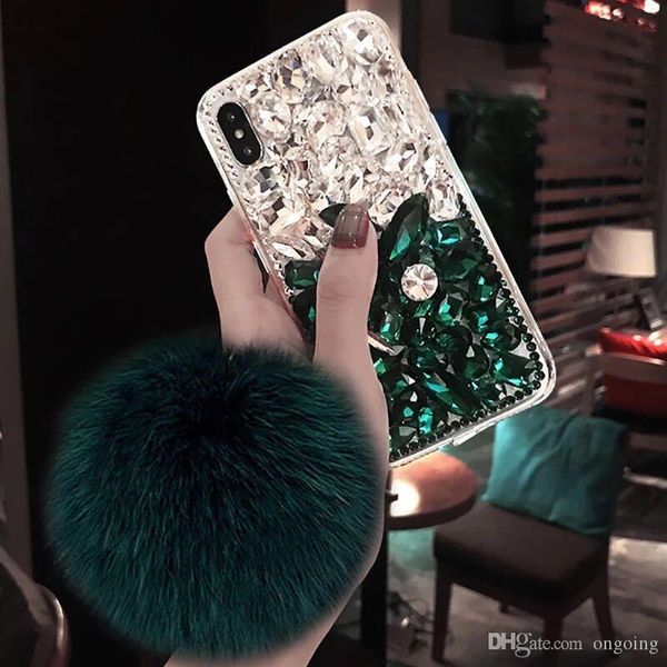 designer bling crystal diamond fox fur ball pendant cases for iphone 11 pro max xs max xr x 8 7 6s plus samsung galaxy s10e 9 8
designer bling crystal diamond fox fur ball pendant cases for iphone 11 pro max xs max xr x 8 7 6s plus samsung galaxy s10e 9 8