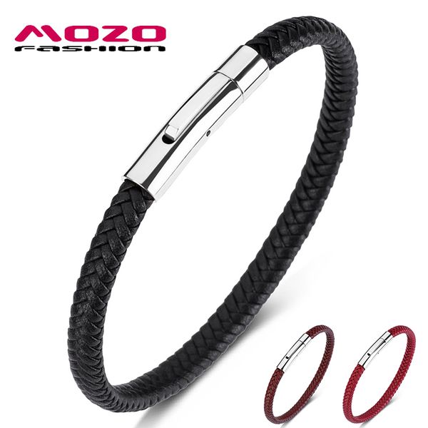 fashion male charm bracelets black leather rope mixed braided bangle simple style punk men classic jewelry, Golden;silver
fashion male charm bracelets black leather rope mixed braided bangle simple style punk men classic jewelry, Golden;silver