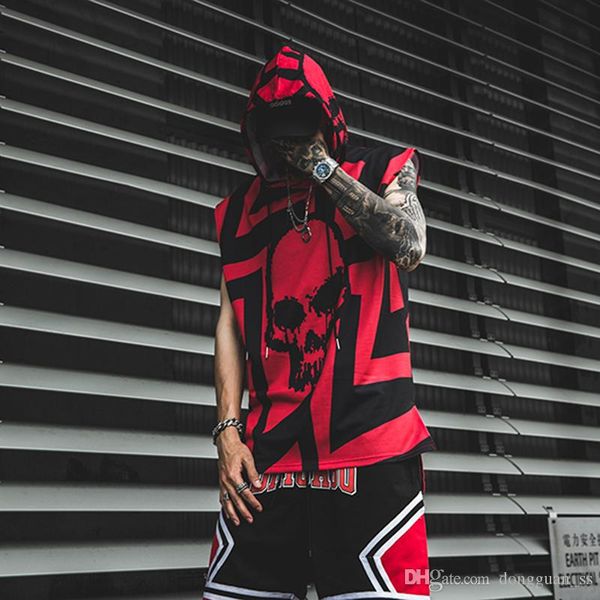 оригинальная без рукавов череп печати мужская футболка уличная одежда с капюшоном футболки свободные повседневные хип-хоп негабаритные летни, White;black
оригинальная без рукавов череп печати мужская футболка уличная одежда с капюшоном футболки свободные повседневные хип-хоп негабаритные летни, White;black