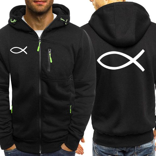 men's hoodies & sweatshirts drop usa funny jesus fish hoodie spring casual printing long sleeve hooded jacket sportswear coat, Black
men's hoodies & sweatshirts drop usa funny jesus fish hoodie spring casual printing long sleeve hooded jacket sportswear coat, Black