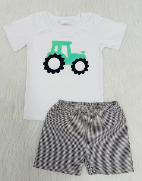 toddler boy clothes tractor embroidery print short sleeve baby boy summer clothes, White
toddler boy clothes tractor embroidery print short sleeve baby boy summer clothes, White