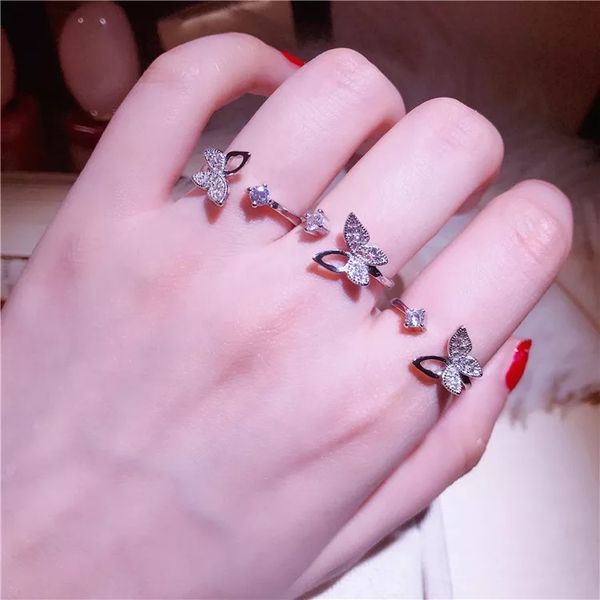 fashion 925 sterling silver luxury crystal butterfly rings for women jewelry fashion open adjustable finger ring
fashion 925 sterling silver luxury crystal butterfly rings for women jewelry fashion open adjustable finger ring