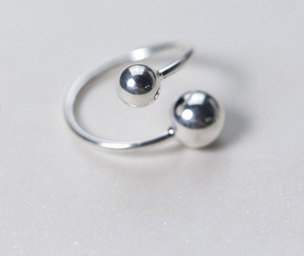 1pc real. 925 sterling silver jewelry double bigger & smaller ball round ring open geometric charms gtlj1240, Golden;silver
1pc real. 925 sterling silver jewelry double bigger & smaller ball round ring open geometric charms gtlj1240, Golden;silver