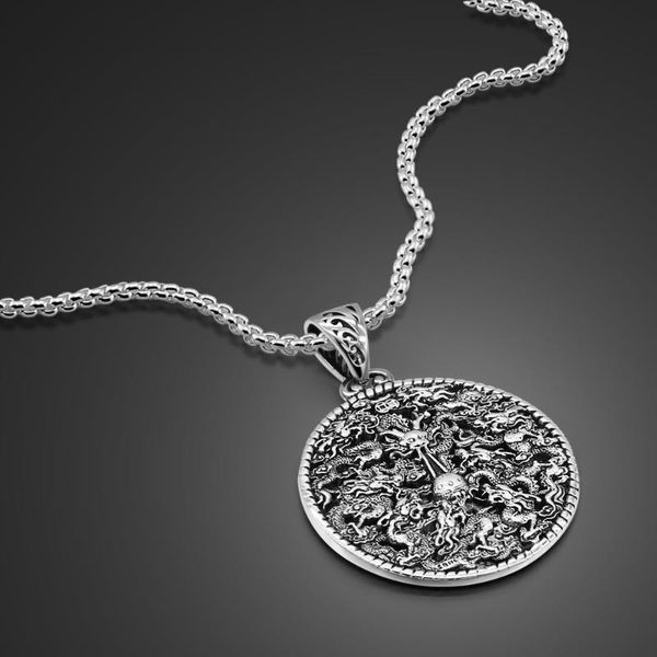 new vintage dragon pendant necklace 100% 925 sterling silver man trendy simple fashion box chain men punk hip-hop jewelry gift
new vintage dragon pendant necklace 100% 925 sterling silver man trendy simple fashion box chain men punk hip-hop jewelry gift