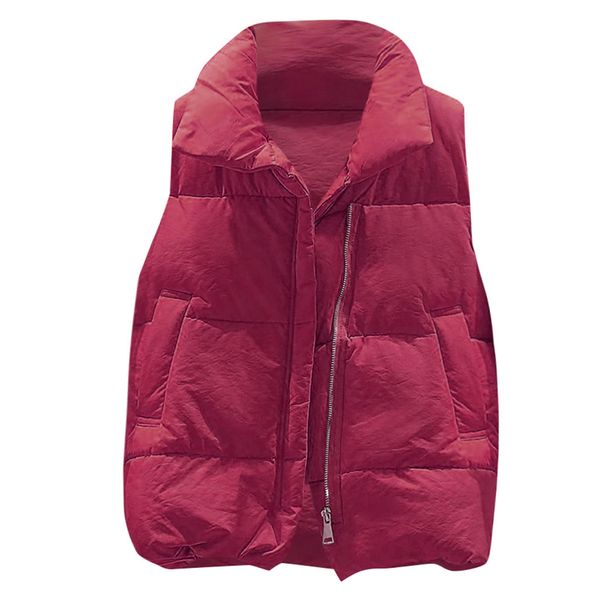 new 2019 winter korean warm thickened solid cotton stand collar coat sleeveless street casual simple women vest chic outwear, Black;white
new 2019 winter korean warm thickened solid cotton stand collar coat sleeveless street casual simple women vest chic outwear, Black;white