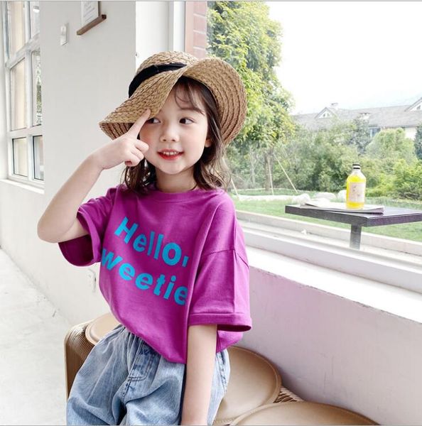 2020 new girls boys t-shirt summer short sleeve cotton fashion kids 2-8 t hv161, Blue
2020 new girls boys t-shirt summer short sleeve cotton fashion kids 2-8 t hv161, Blue