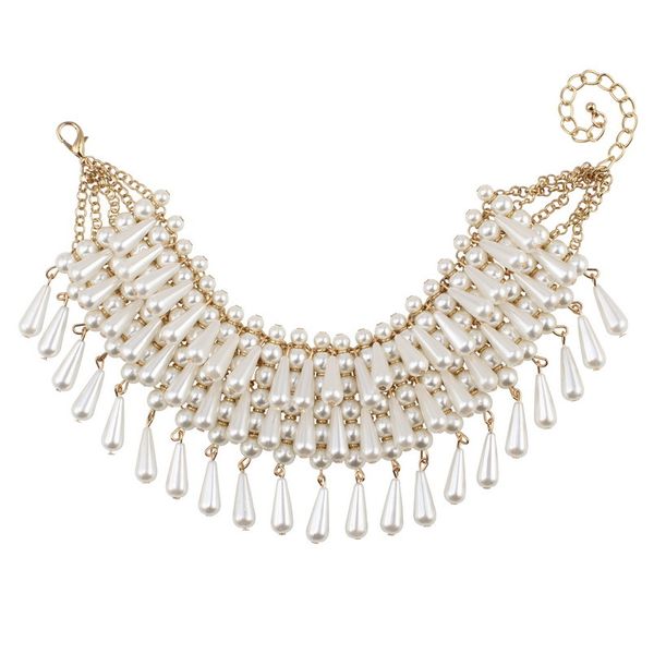 florosy chunky bead statement teardrop pendant simulated pearl choker necklace for women gold color chain collar necklace 2019, Golden;silver
florosy chunky bead statement teardrop pendant simulated pearl choker necklace for women gold color chain collar necklace 2019, Golden;silver