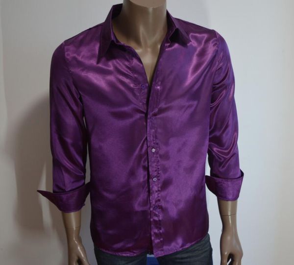 2019 new men's chiffon shirt slim fashion couple party clothing show discount, White;black
2019 new men's chiffon shirt slim fashion couple party clothing show discount, White;black