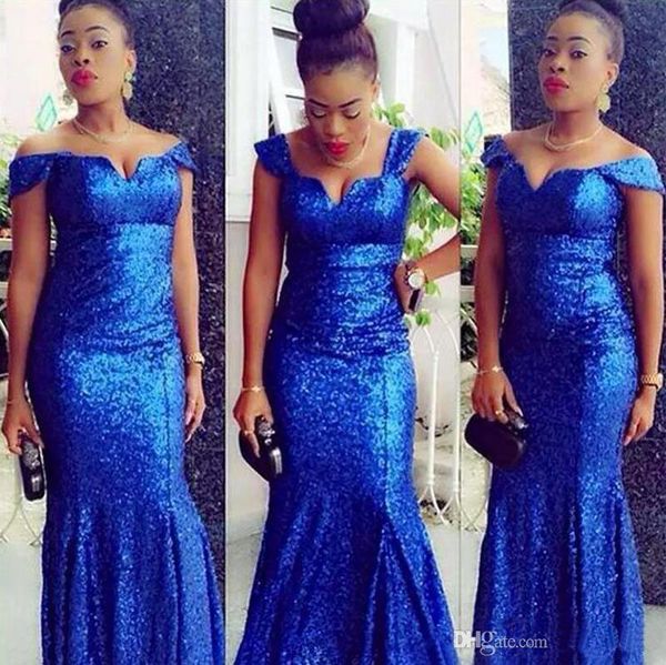 royal blue sequined evening dresses off the shoulder mermaid prom dresses floor length evening party gown bridesmaid dress custom made, Black
royal blue sequined evening dresses off the shoulder mermaid prom dresses floor length evening party gown bridesmaid dress custom made, Black