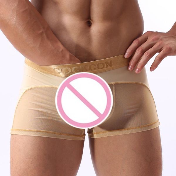 cockcon gay men's underwear fashion transparent boxers shorts sheer gauze mesh cool see through underpants, Black;white
cockcon gay men's underwear fashion transparent boxers shorts sheer gauze mesh cool see through underpants, Black;white