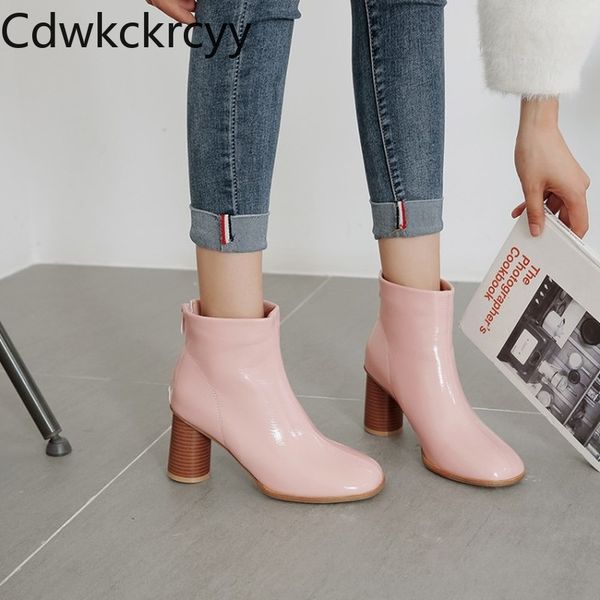 winter the new fashion round head round heel boots pink sweet plus cashmere keep warm high heel women boots size 34-48, Black
winter the new fashion round head round heel boots pink sweet plus cashmere keep warm high heel women boots size 34-48, Black