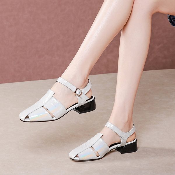 2020 summer women sandals genuine leather shoes woman low heel sandals females fashion shoes, Black
2020 summer women sandals genuine leather shoes woman low heel sandals females fashion shoes, Black