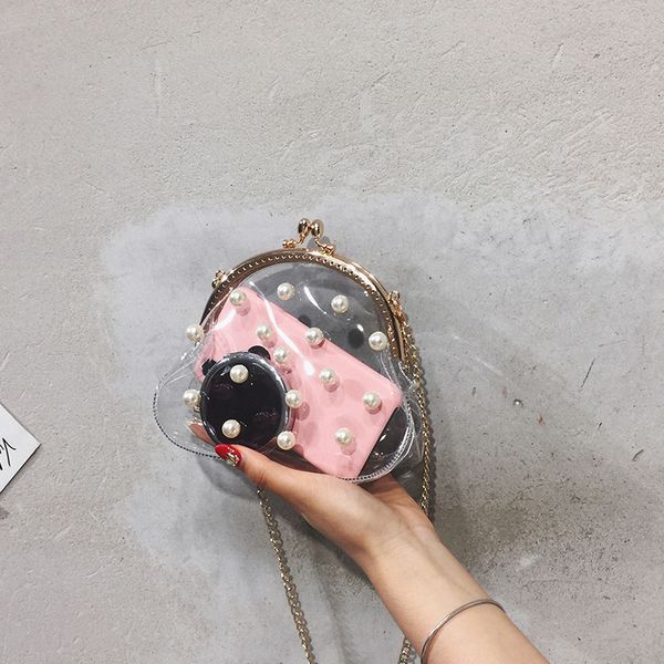 pearl transparent bag for women 2020 new summer fashion jelly bag for girls clip lock shoulder messenger chain
pearl transparent bag for women 2020 new summer fashion jelly bag for girls clip lock shoulder messenger chain