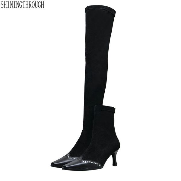 over the knee high boots for women high heeled warm autumn winter long knight boots female tight stretch size 42 43, Black
over the knee high boots for women high heeled warm autumn winter long knight boots female tight stretch size 42 43, Black