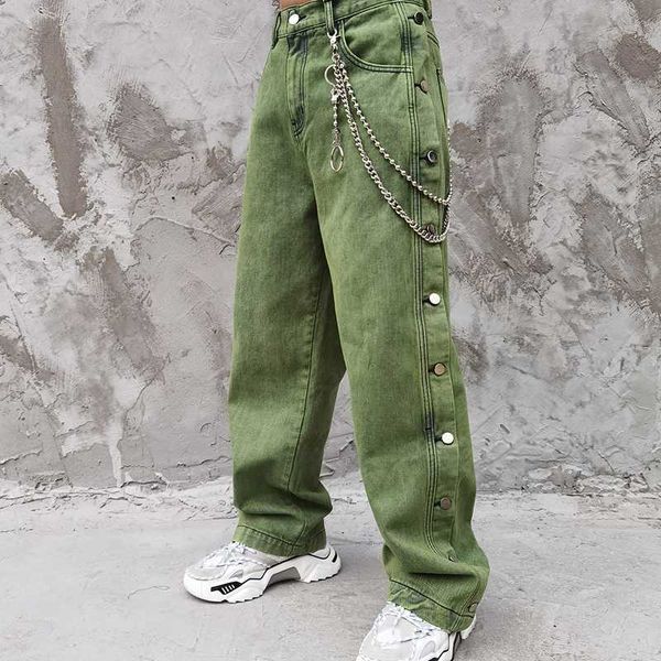 2020 new arrivals vintage pants high street side-bottoms jeans hip hop denim jeans loose fit straight loose, Blue
2020 new arrivals vintage pants high street side-bottoms jeans hip hop denim jeans loose fit straight loose, Blue