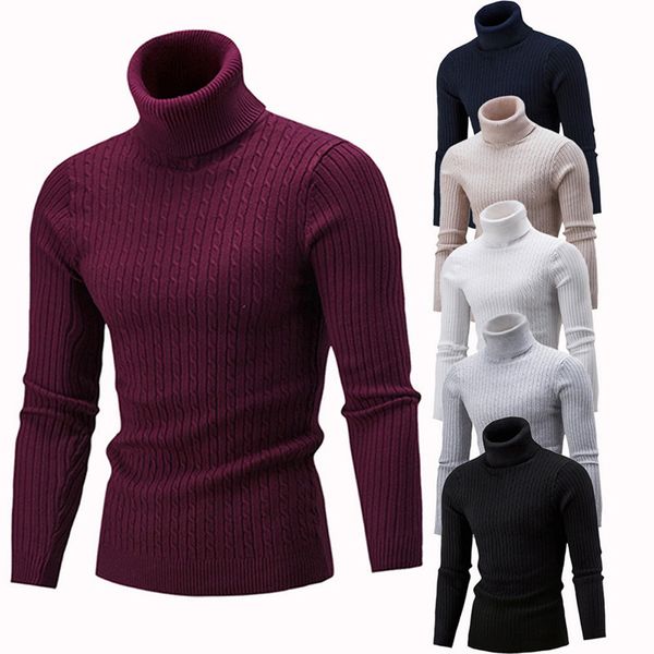 new arrival men's warm turtleneck sweater hombre fashion solid knitted mens sweaters casual slim pullover male double collar top, White;black
new arrival men's warm turtleneck sweater hombre fashion solid knitted mens sweaters casual slim pullover male double collar top, White;black