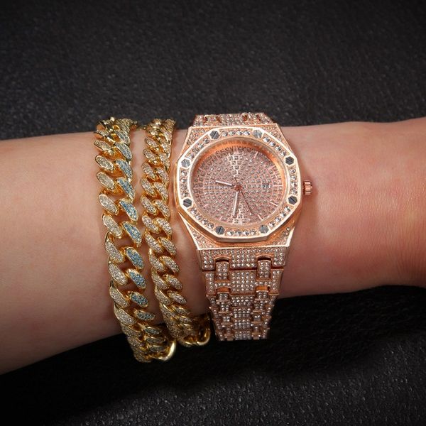 fashion luxury designer calendar quartz watches for men women rose gold encrusted full diamonds hip hop jewelry, Slivery;brown
fashion luxury designer calendar quartz watches for men women rose gold encrusted full diamonds hip hop jewelry, Slivery;brown