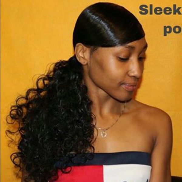 natural wavy drawstring ponytail human hair brazilian afro clip in extensions non-remy natural color 2 combs kinky curly ponytail hairpiece, Black
natural wavy drawstring ponytail human hair brazilian afro clip in extensions non-remy natural color 2 combs kinky curly ponytail hairpiece, Black