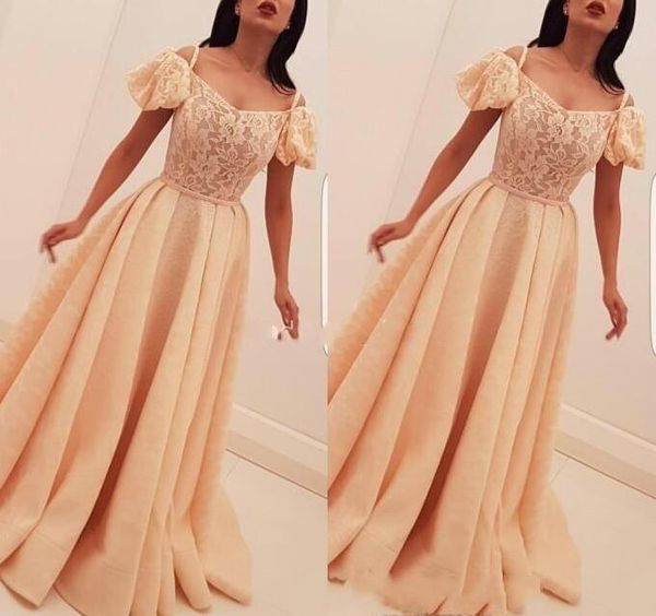 2018 champagne saudi arabic lace long evening dresses a-line with short sleeves special occasion prom gowns abaya customized robes, Black
2018 champagne saudi arabic lace long evening dresses a-line with short sleeves special occasion prom gowns abaya customized robes, Black