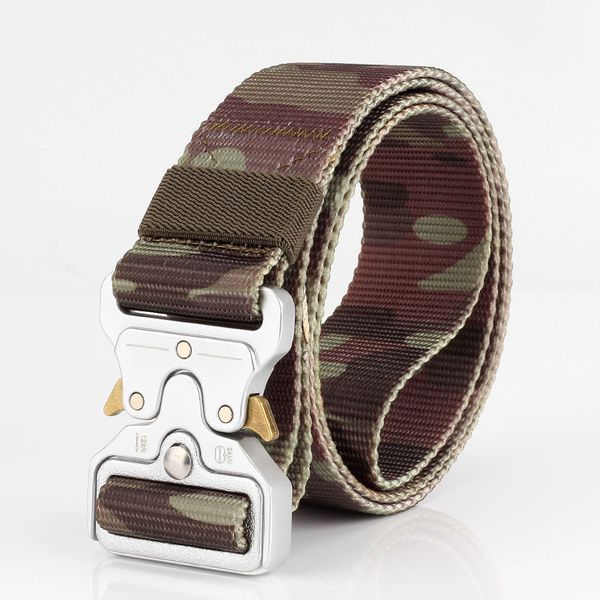 adjustable men tactical belt heavy duty military belt nylon waist belt with metal buckle training hunting accessories (3.8cm width, Black;brown
adjustable men tactical belt heavy duty military belt nylon waist belt with metal buckle training hunting accessories (3.8cm width, Black;brown