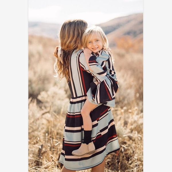 baby girls striped flare sleeve clothes 2019 family matching clothes mommy and me dress, Blue
baby girls striped flare sleeve clothes 2019 family matching clothes mommy and me dress, Blue