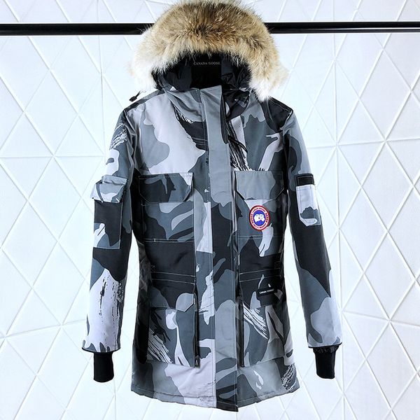 Fa t delivery expedition parka canada winter warm down parka men thick hooded jacket camouflage parka outerwear military outdoor overcoat, Black
Fa t delivery expedition parka canada winter warm down parka men thick hooded jacket camouflage parka outerwear military outdoor overcoat, Black