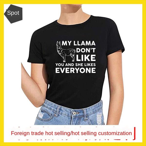 women's my llama blouse like letter short sleeve women's my llama blouse like letter short sleeve t- shirt shirt t-shirt, White
women's my llama blouse like letter short sleeve women's my llama blouse like letter short sleeve t- shirt shirt t-shirt, White