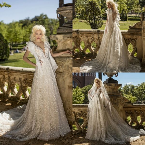 dariakarlozi люкс 2019 роскошный чешский пляж свадебные платья v шеи кружева аппликация свадебные платья развертки поезд boho линия свадебно, White
dariakarlozi люкс 2019 роскошный чешский пляж свадебные платья v шеи кружева аппликация свадебные платья развертки поезд boho линия свадебно, White