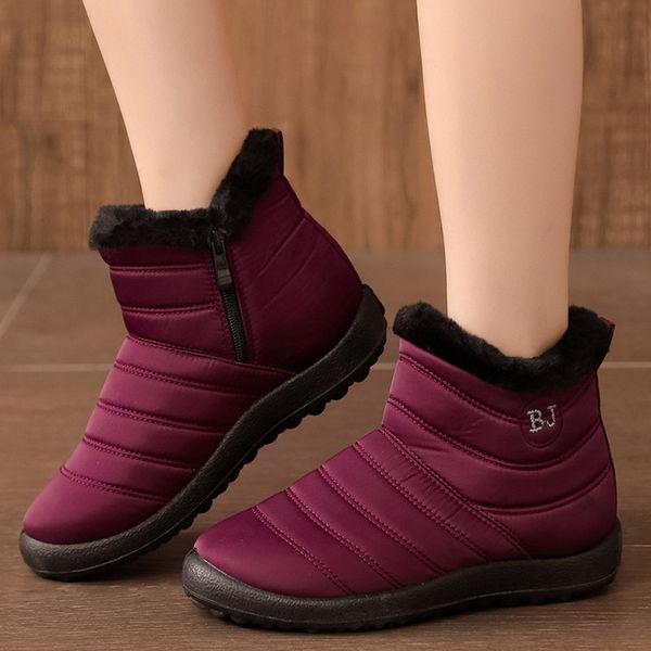 sagace women boots winter solid color keep warm ankle boots plus velvet waterproof flat solid flat casual plush snow #45, Black
sagace women boots winter solid color keep warm ankle boots plus velvet waterproof flat solid flat casual plush snow #45, Black