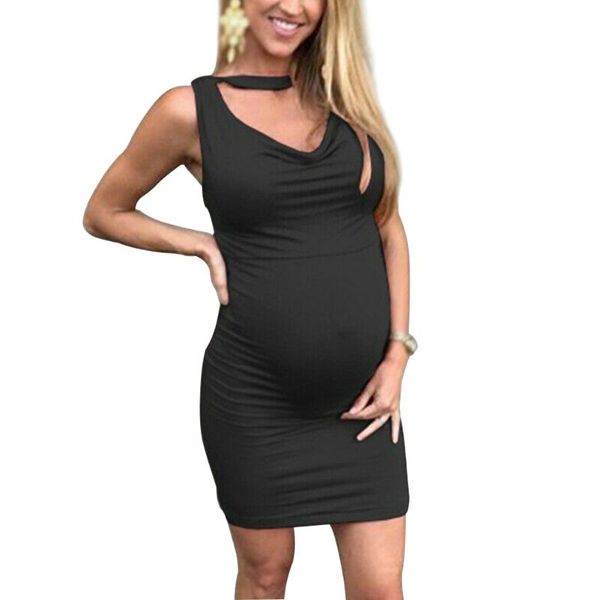 mini sleeveless pregnant women dress stretch daily hang neck comfortable maternity casual solid summer sundress 3 colors, Black;gray
mini sleeveless pregnant women dress stretch daily hang neck comfortable maternity casual solid summer sundress 3 colors, Black;gray