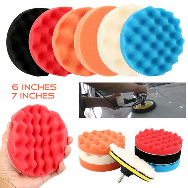 8pcs car polishing pad set 6/7inch buffing sponge auto car waxing pads drill wheel wax kit
8pcs car polishing pad set 6/7inch buffing sponge auto car waxing pads drill wheel wax kit