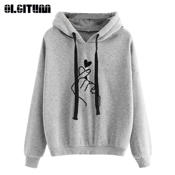 finger heart print 2018 autumn/winter new hooded loose casual sweatshirt women solid fashion pattern s-2xl long sleeves, Black
finger heart print 2018 autumn/winter new hooded loose casual sweatshirt women solid fashion pattern s-2xl long sleeves, Black
