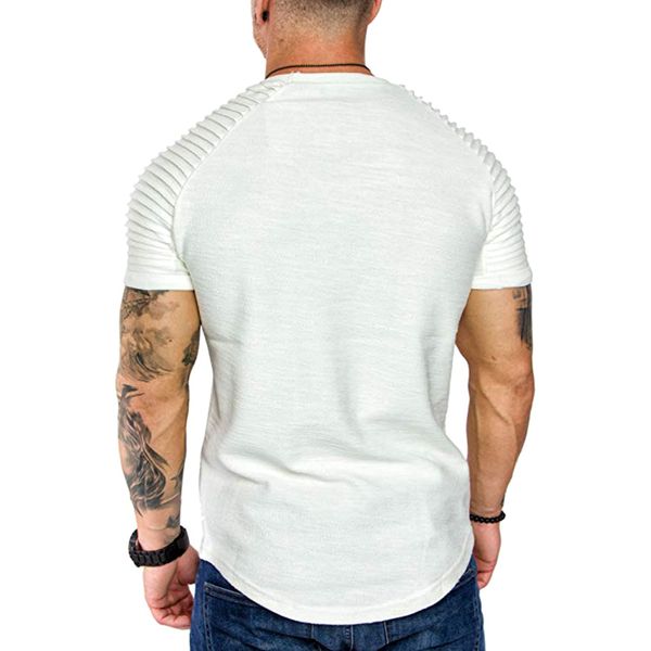new men shirts solid color o collar wrinkle shoulder summer for beach drop shipping, Gray;blue
new men shirts solid color o collar wrinkle shoulder summer for beach drop shipping, Gray;blue