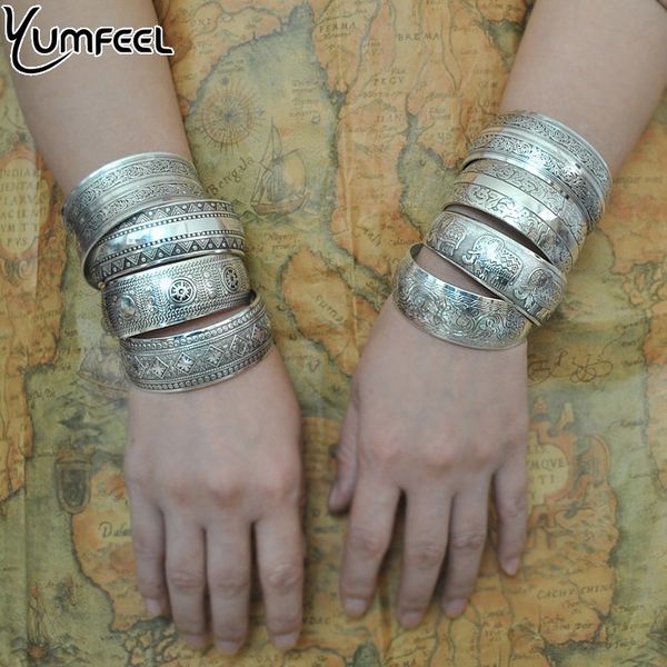 yumfeel factory wholesale tibetan jewelry vintage silver bangles bracelet antique tibetan silver cuff bracelets for women, Black
yumfeel factory wholesale tibetan jewelry vintage silver bangles bracelet antique tibetan silver cuff bracelets for women, Black