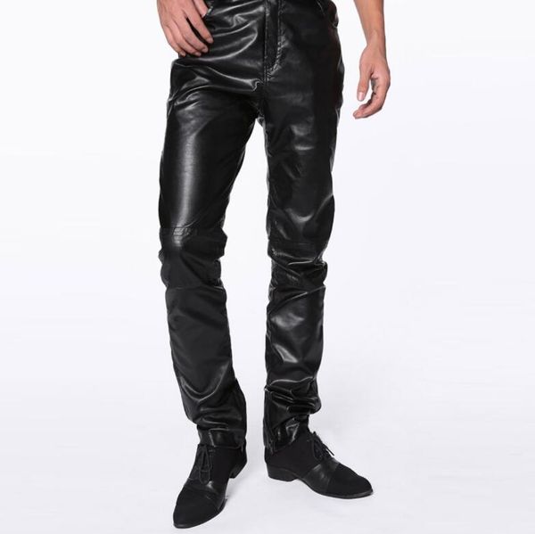 slim motorcycle faux leather pants mens feet pants personality fashion pu trousers for men pantalon homme spring autumn black
slim motorcycle faux leather pants mens feet pants personality fashion pu trousers for men pantalon homme spring autumn black
